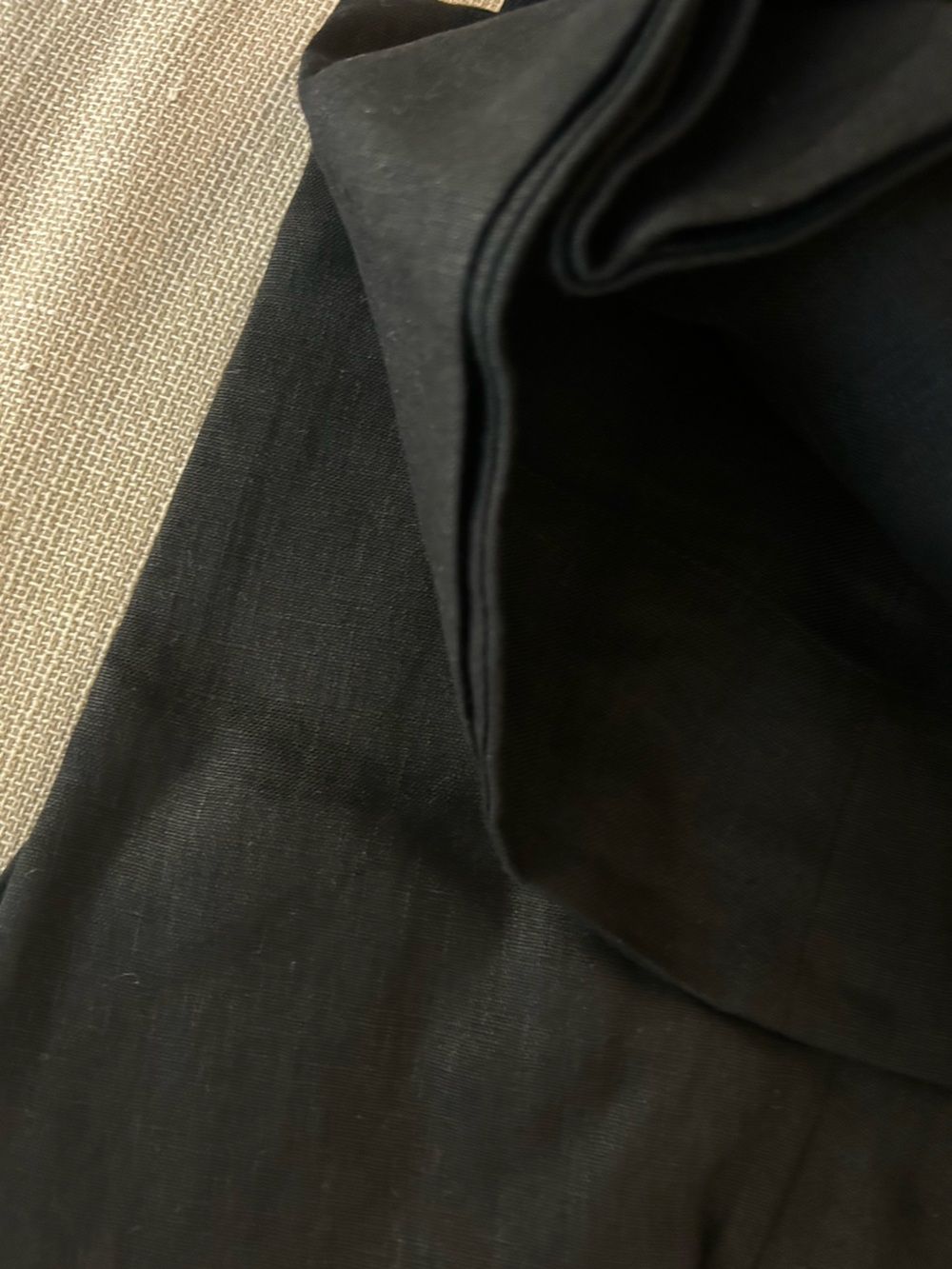 Reformation Cecilia Linen Midi Dress Black Noir French Quiet Lux Minimalist US2 - Picture 9 of 11